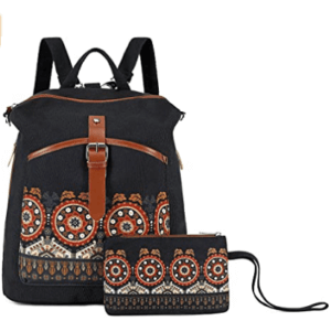 canvas backpack with long harness