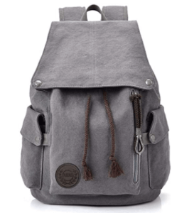 grey knapsack for women's