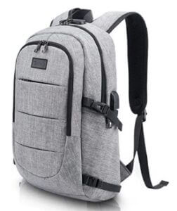 Travel backpack with hidden pocket