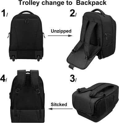 detachable wheeled backpack