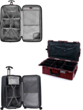 luggage with dividers