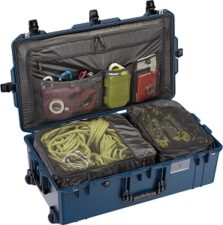 luggage with packing cubes